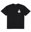 Middle Finger Small Logo "FUCK ICE" Black T-Shirt