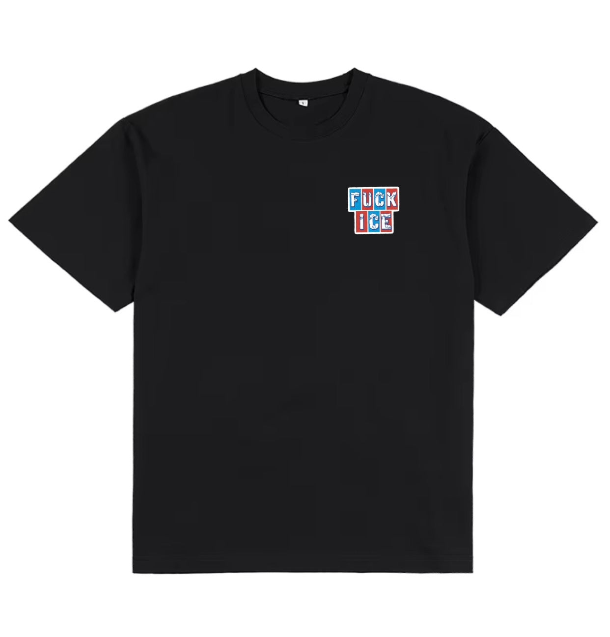 Slushy Small Logo "FUCK ICE" Black T-Shirt