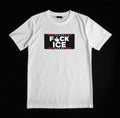 Chest Banner "FUCK ICE" White T-Shirt